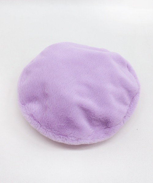 RNA（アールエヌエー）の「E4880 ファーベレー（ハンチング/ベレー帽・レディース・ブラック/ラベンダー/レオパード・FREE）」の14枚目の写真