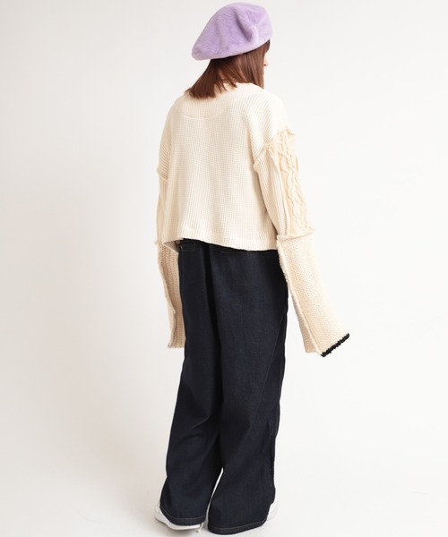 RNA（アールエヌエー）の「E4880 ファーベレー（ハンチング/ベレー帽・レディース・ブラック/ラベンダー/レオパード・FREE）」の9枚目の写真