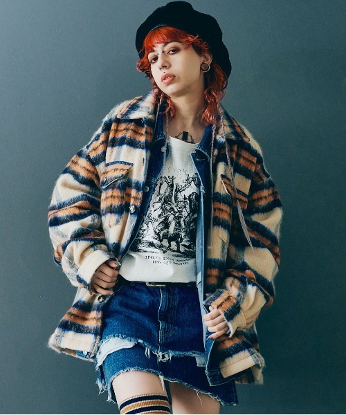 RNA（アールエヌエー）の「E4880 ファーベレー（ハンチング/ベレー帽・レディース・ブラック/ラベンダー/レオパード・FREE）」の22枚目の写真