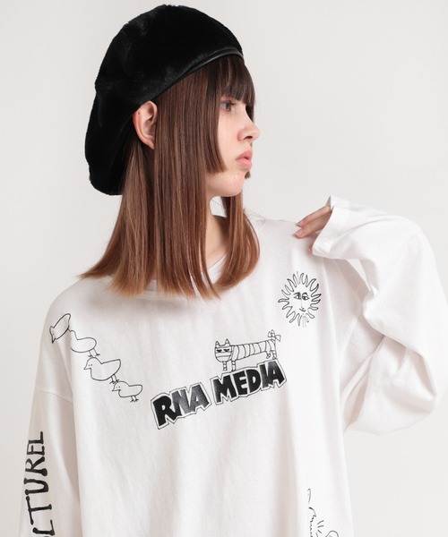 RNA（アールエヌエー）の「E4880 ファーベレー（ハンチング/ベレー帽・レディース・ブラック/ラベンダー/レオパード・FREE）」の19枚目の写真