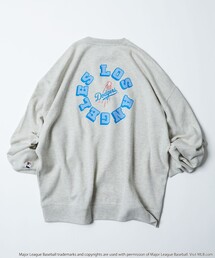 FREAK'S STORE | WEB限定 MLB/メジャーリーグベースボール 別注 ビッグシルエット バックプリント クルーネックスウェット/Dodgers(スウェット)