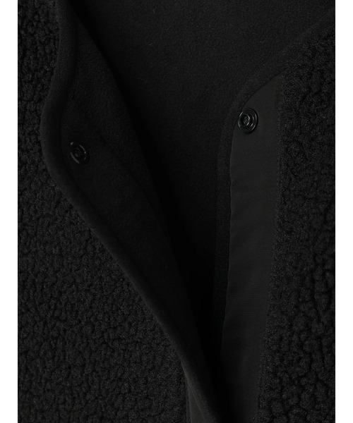 AMERICAN HOLIC（アメリカンホリック）の「ステッチワークボアベスト（ダウンベスト・レディース・ブラック/アイボリー・M/L）」の6枚目の写真