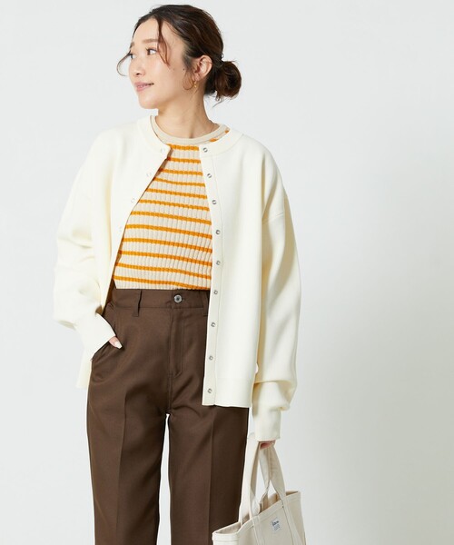 FREAK'S STORE(フリークスストア)の「【限定展開】スナップカーディガン(カーディガン/ボレロ・レディース・ブラック/ベージュ/レッド/グリーン/ブルー/パープル/オフホワイト・フリ-)」の17枚目の写真