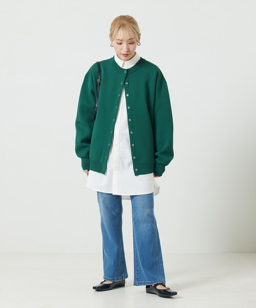 FREAK'S STORE(フリークスストア)の「【限定展開】スナップカーディガン(カーディガン/ボレロ・レディース・ブラック/ベージュ/レッド/グリーン/ブルー/パープル/オフホワイト・フリ-)」の19枚目の写真