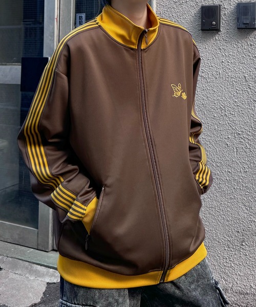 24AW 新色追加【セットアップ対応】'WEB限定' ビッグシルエット ワンポイント刺繍 袖ラインジャージ トラックジャケット【Confirm】（ジャージ）｜Confirm（コンファーム）