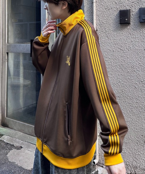 24AW 新色追加【セットアップ対応】'WEB限定' ビッグシルエット ワンポイント刺繍 袖ラインジャージ トラックジャケット【Confirm】（ジャージ）｜Confirm（コンファーム）