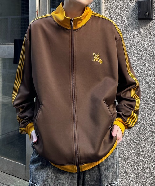 24AW 新色追加【セットアップ対応】'WEB限定' ビッグシルエット ワンポイント刺繍 袖ラインジャージ トラックジャケット【Confirm】（ジャージ）｜Confirm（コンファーム）