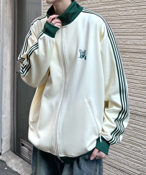 24AW 新色追加【セットアップ対応】'WEB限定' ビッグシルエット ワンポイント刺繍 袖ラインジャージ トラックジャケット【Confirm】（ジャージ）｜Confirm（コンファーム）