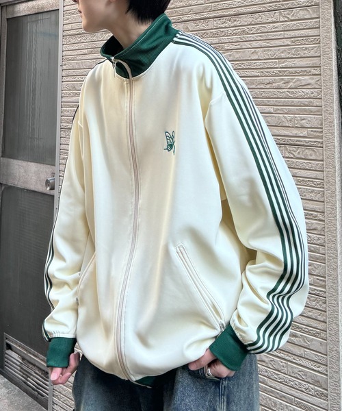 24AW 新色追加【セットアップ対応】'WEB限定' ビッグシルエット ワンポイント刺繍 袖ラインジャージ トラックジャケット【Confirm】（ジャージ）｜Confirm（コンファーム）