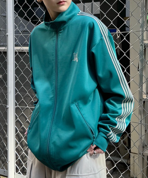 24AW 新色追加【セットアップ対応】'WEB限定' ビッグシルエット ワンポイント刺繍 袖ラインジャージ トラックジャケット【Confirm】（ジャージ）｜Confirm（コンファーム）