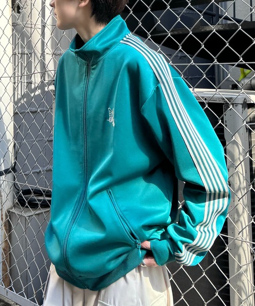 24AW 新色追加【セットアップ対応】'WEB限定' ビッグシルエット ワンポイント刺繍 袖ラインジャージ トラックジャケット【Confirm】（ジャージ）｜Confirm（コンファーム）