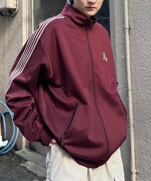 24AW 新色追加【セットアップ対応】'WEB限定' ビッグシルエット ワンポイント刺繍 袖ラインジャージ トラックジャケット【Confirm】（ジャージ）｜Confirm（コンファーム）