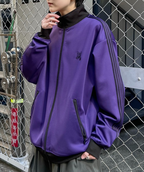 24AW 新色追加【セットアップ対応】'WEB限定' ビッグシルエット ワンポイント刺繍 袖ラインジャージ トラックジャケット【Confirm】（ジャージ）｜Confirm（コンファーム）