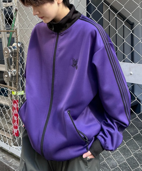 24AW 新色追加【セットアップ対応】'WEB限定' ビッグシルエット ワンポイント刺繍 袖ラインジャージ トラックジャケット【Confirm】（ジャージ）｜Confirm（コンファーム）