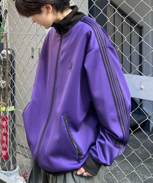 24AW 新色追加【セットアップ対応】'WEB限定' ビッグシルエット ワンポイント刺繍 袖ラインジャージ トラックジャケット【Confirm】（ジャージ）｜Confirm（コンファーム）