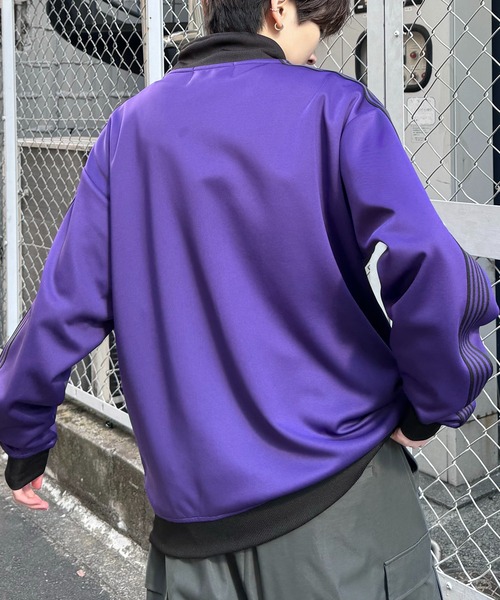 24AW 新色追加【セットアップ対応】'WEB限定' ビッグシルエット ワンポイント刺繍 袖ラインジャージ トラックジャケット【Confirm】（ジャージ）｜Confirm（コンファーム）