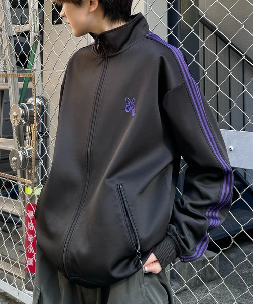 24AW 新色追加【セットアップ対応】'WEB限定' ビッグシルエット ワンポイント刺繍 袖ラインジャージ トラックジャケット【Confirm】（ジャージ）｜Confirm（コンファーム）