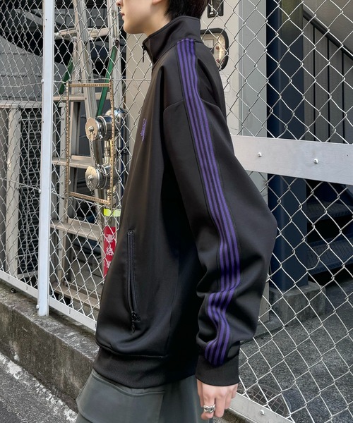 24AW 新色追加【セットアップ対応】'WEB限定' ビッグシルエット ワンポイント刺繍 袖ラインジャージ トラックジャケット【Confirm】（ジャージ）｜Confirm（コンファーム）