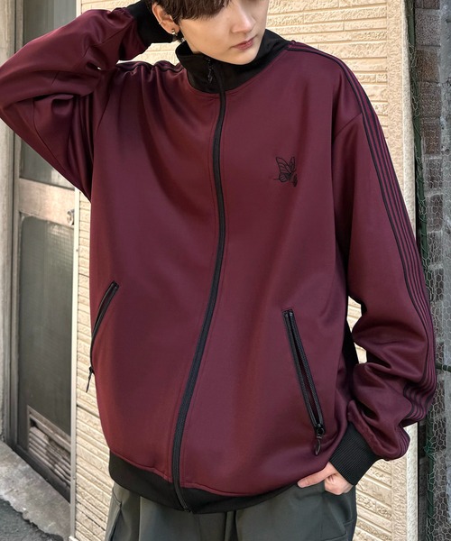 24AW 新色追加【セットアップ対応】'WEB限定' ビッグシルエット ワンポイント刺繍 袖ラインジャージ トラックジャケット【Confirm】（ジャージ）｜Confirm（コンファーム）