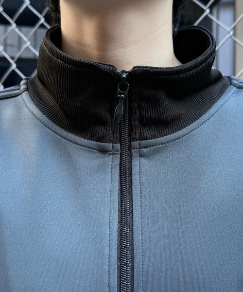 24AW 新色追加【セットアップ対応】'WEB限定' ビッグシルエット ワンポイント刺繍 袖ラインジャージ トラックジャケット【Confirm】（ジャージ）｜Confirm（コンファーム）