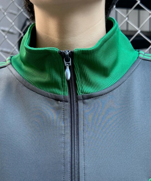 24AW 新色追加【セットアップ対応】'WEB限定' ビッグシルエット ワンポイント刺繍 袖ラインジャージ トラックジャケット【Confirm】（ジャージ）｜Confirm（コンファーム）