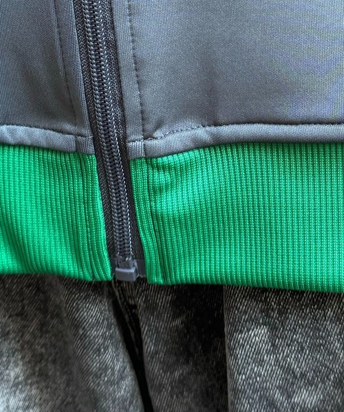 24AW 新色追加【セットアップ対応】'WEB限定' ビッグシルエット ワンポイント刺繍 袖ラインジャージ トラックジャケット【Confirm】（ジャージ）｜Confirm（コンファーム）