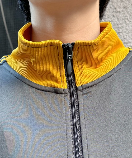 24AW 新色追加【セットアップ対応】'WEB限定' ビッグシルエット ワンポイント刺繍 袖ラインジャージ トラックジャケット【Confirm】（ジャージ）｜Confirm（コンファーム）