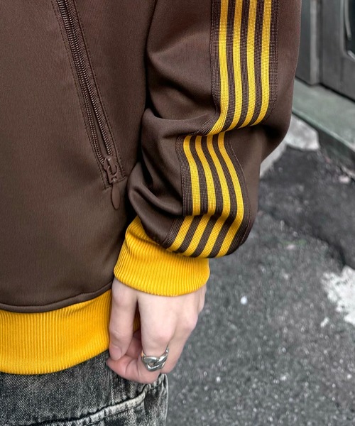 24AW 新色追加【セットアップ対応】'WEB限定' ビッグシルエット ワンポイント刺繍 袖ラインジャージ トラックジャケット【Confirm】（ジャージ）｜Confirm（コンファーム）