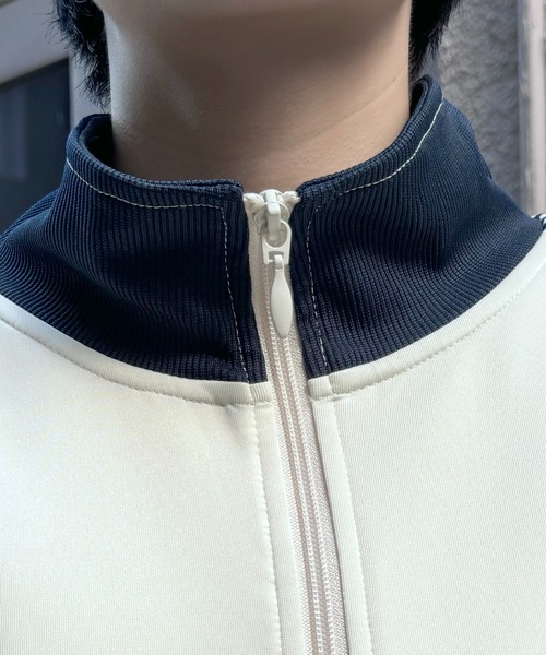 24AW 新色追加【セットアップ対応】'WEB限定' ビッグシルエット ワンポイント刺繍 袖ラインジャージ トラックジャケット【Confirm】（ジャージ）｜Confirm（コンファーム）