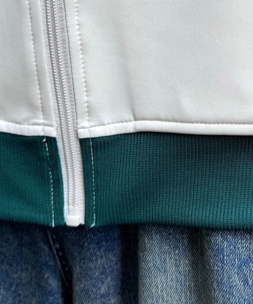 24AW 新色追加【セットアップ対応】'WEB限定' ビッグシルエット ワンポイント刺繍 袖ラインジャージ トラックジャケット【Confirm】（ジャージ）｜Confirm（コンファーム）