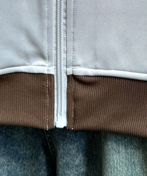 24AW 新色追加【セットアップ対応】'WEB限定' ビッグシルエット ワンポイント刺繍 袖ラインジャージ トラックジャケット【Confirm】（ジャージ）｜Confirm（コンファーム）