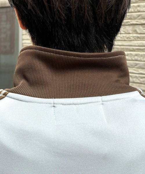 24AW 新色追加【セットアップ対応】'WEB限定' ビッグシルエット ワンポイント刺繍 袖ラインジャージ トラックジャケット【Confirm】（ジャージ）｜Confirm（コンファーム）