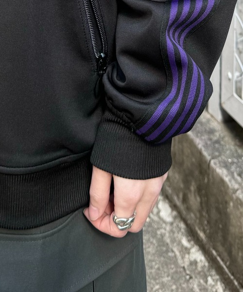 24AW 新色追加【セットアップ対応】'WEB限定' ビッグシルエット ワンポイント刺繍 袖ラインジャージ トラックジャケット【Confirm】（ジャージ）｜Confirm（コンファーム）