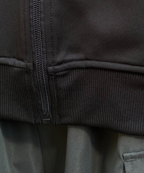 24AW 新色追加【セットアップ対応】'WEB限定' ビッグシルエット ワンポイント刺繍 袖ラインジャージ トラックジャケット【Confirm】（ジャージ）｜Confirm（コンファーム）