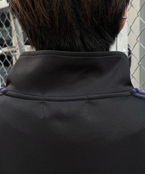 24AW 新色追加【セットアップ対応】'WEB限定' ビッグシルエット ワンポイント刺繍 袖ラインジャージ トラックジャケット【Confirm】（ジャージ）｜Confirm（コンファーム）