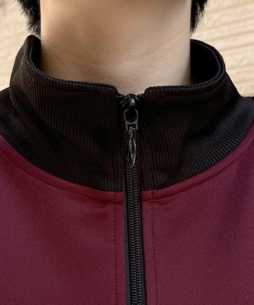 24AW 新色追加【セットアップ対応】'WEB限定' ビッグシルエット ワンポイント刺繍 袖ラインジャージ トラックジャケット【Confirm】（ジャージ）｜Confirm（コンファーム）