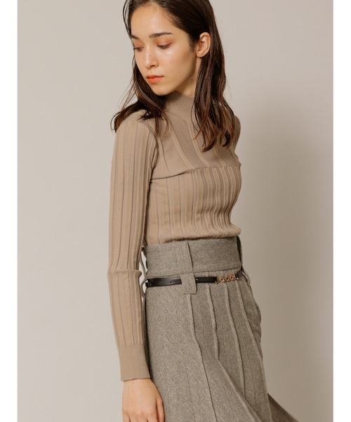 TONAL（トーナル）の「タートルリブニット（ニット/セーター・レディース・ベージュ/パープル/ブルー・38）」の15枚目の写真