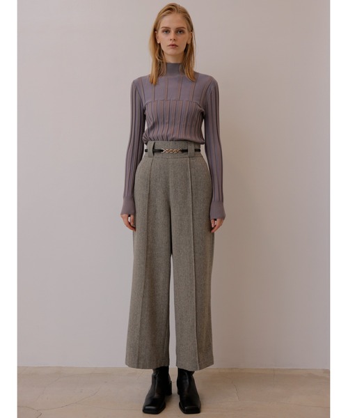 TONAL（トーナル）の「タートルリブニット（ニット/セーター・レディース・ベージュ/パープル/ブルー・38）」の17枚目の写真