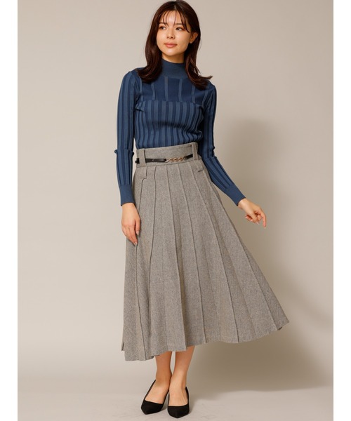 TONAL（トーナル）の「タートルリブニット（ニット/セーター・レディース・ベージュ/パープル/ブルー・38）」の8枚目の写真