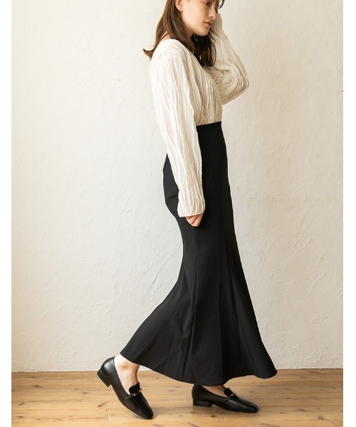 chocomee（チョコミー）の「mermaid skirt/マーメイドスカート（スカート・レディース・ブラック/アイボリー・FREE）」の19枚目の写真