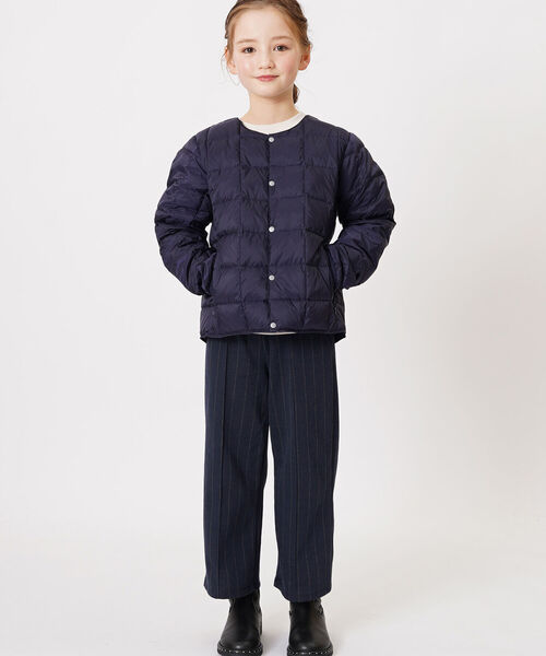 TAION(タイオン)の「◇【WEB限定】【TAION/タイオン】キッズ クルーネックインナーダウンジャケット(ダウンジャケット/コート・キッズ・ブラック/ベージュ/ネイビー/ミント/ラベンダー/ベビーピンク・120/110/140/130)」の19枚目の写真