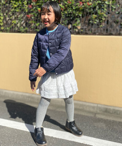 TAION(タイオン)の「◇【WEB限定】【TAION/タイオン】キッズ クルーネックインナーダウンジャケット(ダウンジャケット/コート・キッズ・ブラック/ベージュ/ネイビー/ミント/ラベンダー/ベビーピンク・120/110/140/130)」の13枚目の写真