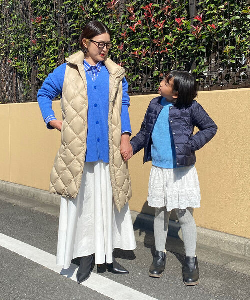TAION(タイオン)の「◇【WEB限定】【TAION/タイオン】キッズ クルーネックインナーダウンジャケット(ダウンジャケット/コート・キッズ・ブラック/ベージュ/ネイビー/ミント/ラベンダー/ベビーピンク・120/110/140/130)」の15枚目の写真