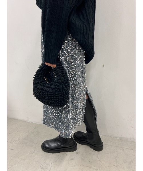 WC（ダブル シー）の「スパンコールスカート（スカート・レディース・シルバー/ブラック/ピンク・FREE）」の15枚目の写真