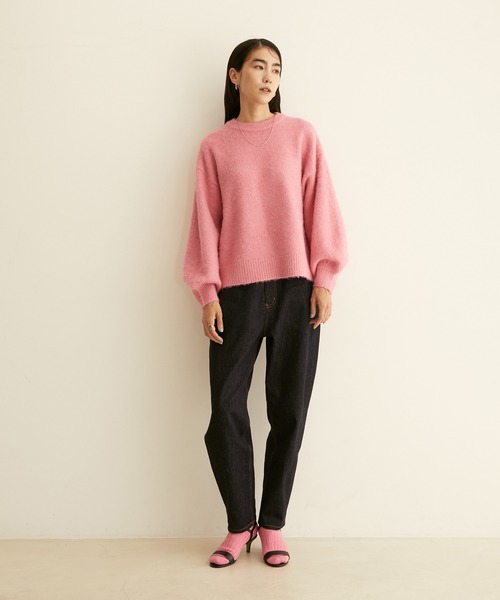 SALON adam et rope'（サロン アダム エ ロペ）の「[XXS～Lサイズ展開]【ZOZOTOWN限定】カーヴィーデニムパンツ（デニムパンツ・レディース・インディゴブルー・M/L/XS/S/XXS）」の8枚目の写真