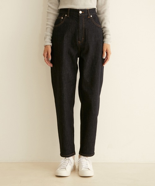 SALON adam et rope'（サロン アダム エ ロペ）の「[XXS～Lサイズ展開]【ZOZOTOWN限定】カーヴィーデニムパンツ（デニムパンツ・レディース・インディゴブルー・M/L/XS/S/XXS）」の10枚目の写真