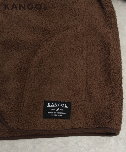 KANGOL(カンゴール)の「【KANGOL】ボアZIPセットアップ【ワンマイル・ルームウェアとしても】(ルームウェア/パジャマ・メンズ・チャコールグレー/ダークブラウン・M/L/LL)」の5枚目の写真