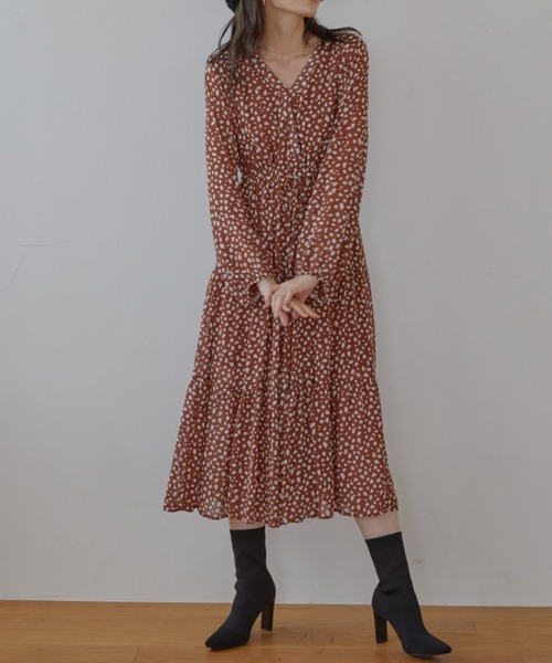 ACYM（アシーム）の「Multi pattern long ワンピース（ワンピース・レディース・ブラック/ブラウン・FREE）」の13枚目の写真