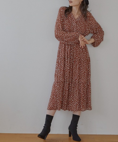 ACYM（アシーム）の「Multi pattern long ワンピース（ワンピース・レディース・ブラック/ブラウン・FREE）」の14枚目の写真