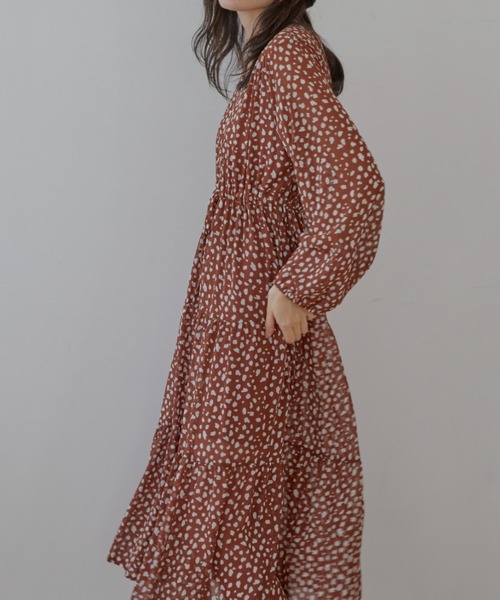 ACYM（アシーム）の「Multi pattern long ワンピース（ワンピース・レディース・ブラック/ブラウン・FREE）」の18枚目の写真